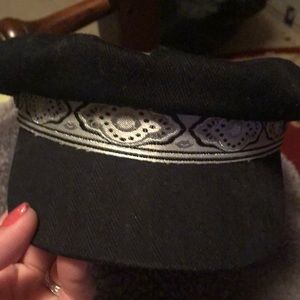 Wythe Paige boy hat black with ribbon detail